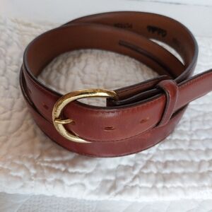 Cabelas Belt Mens 40 Brown Leather Money Stash Zipper Pocket Travel